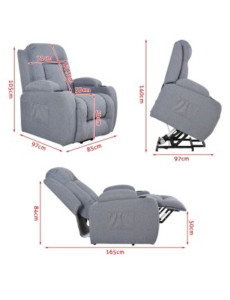 On Sale Advwin Power Lift Recliner 8 Point Massage Chair Heating New Stock