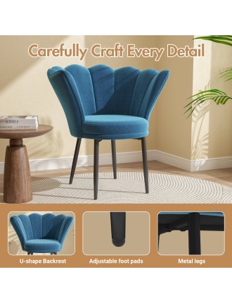 On Sale Advwin Blue Velvet Armchair Limited Stock