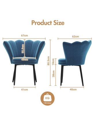 On Sale Advwin Blue Velvet Armchair Limited Stock