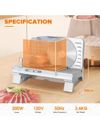 On Sale Advwin Electric Food Slicer 200W Meat Slicer Immediate Availability