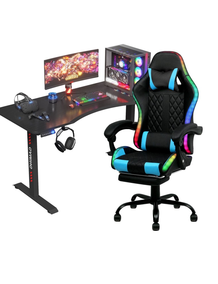 On Sale Advwin Electric Gaming Standing Desk 140cm & Gaming Chair Hot New Item