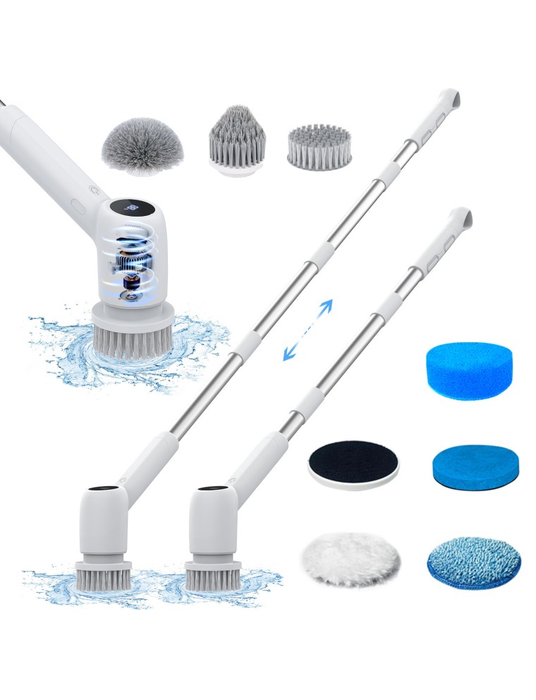 On Sale Advwin Electric Spin Scrubber Cordless Cleaning Brush Ready for Shipment