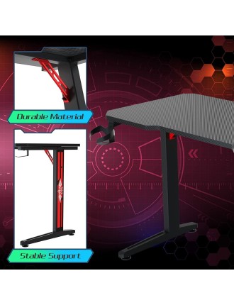 On Sale Advwin Gaming Desk & Gaming Chair RGB LED Massage Office Chair Just In