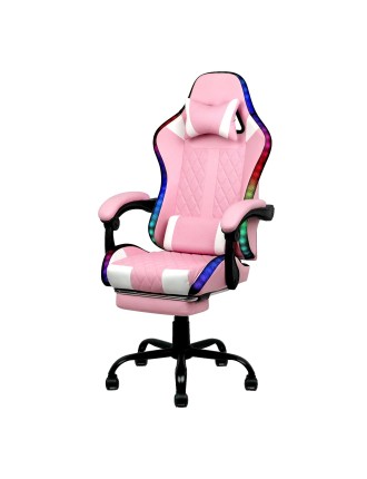 On Sale Advwin Gaming Desk & Gaming Chair RGB LED Massage Office Chair In Stock