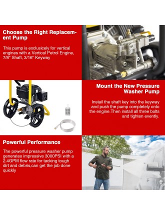 On Sale Advwin Gasoline Pump High Pressure Cleaning - Horizontal Latest Edition