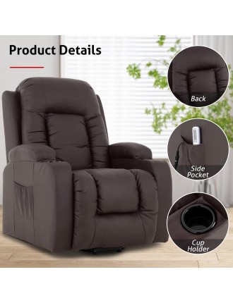 On Sale Advwin Electric Massage Chair 8 Point Heating Lift Recliner New Release