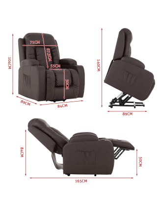 On Sale Advwin Electric Massage Chair 8 Point Heating Lift Recliner New Release