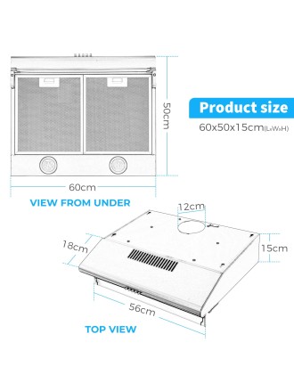 On Sale Advwin Range Hood Kitchen Canopy Chimney Available for Immediate Shipping