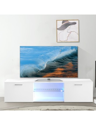 On Sale Advwin LED TV Unit Cabinet Entertainment Unit White In Stock