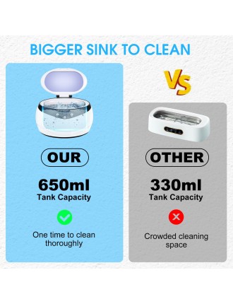 On Sale Advwin Ultrasonic Cleaner 650ml Jewelry Cleaner Machine Available for Immediate Shipping