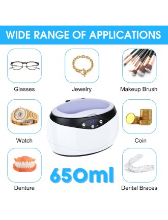 On Sale Advwin Ultrasonic Cleaner 650ml Jewelry Cleaner Machine Available for Immediate Shipping