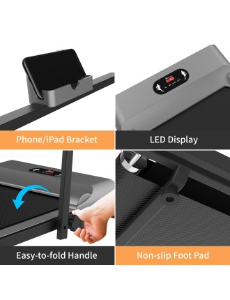 On Sale Advwin Walking Pad Treadmill Fitness Foldable Gray Fresh Release