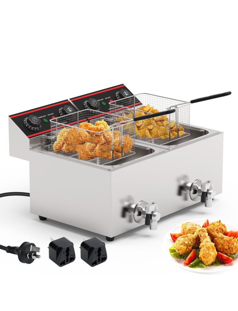 On Sale Advwin 16L Electric Commercial Deep Fryer with Timer On Hand Now