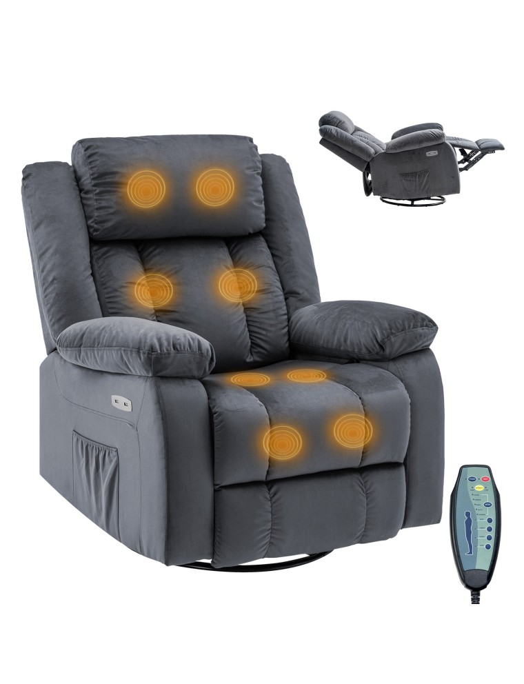 On Sale Advwin 360° Swivel Heated Recliner Massage Chair Just Launched