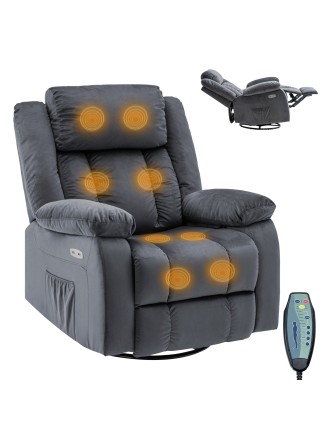 On Sale Advwin 360° Swivel Heated Recliner Massage Chair Just Launched