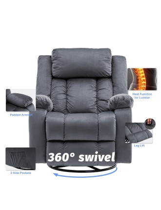 On Sale Advwin 360° Swivel Heated Recliner Massage Chair Just Launched