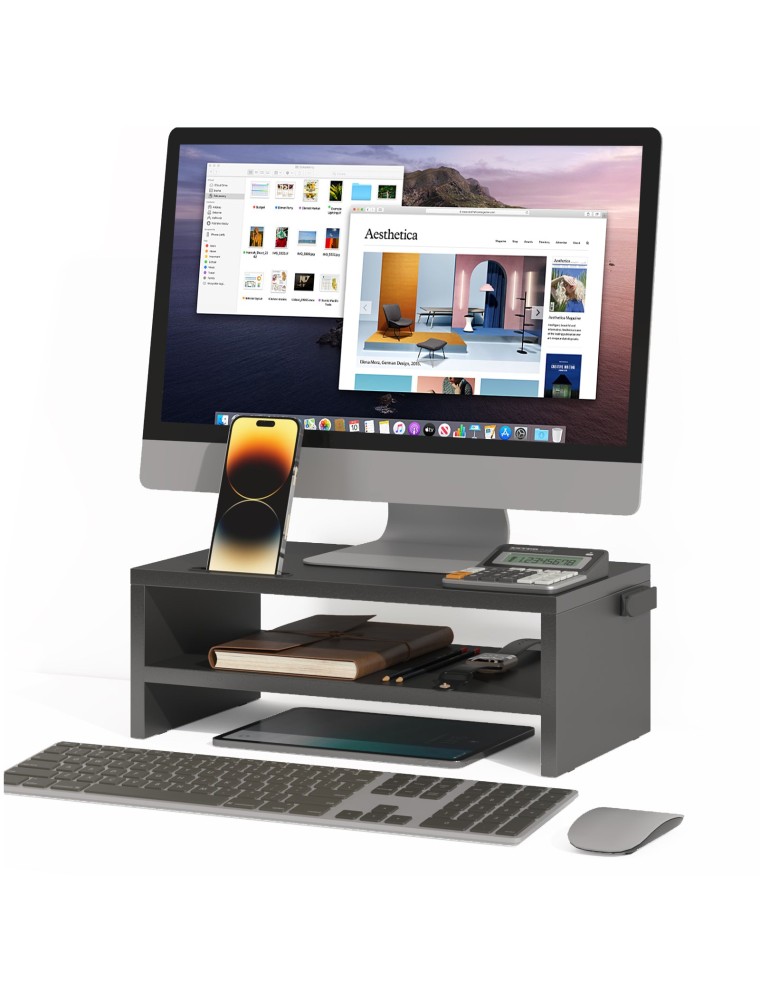 On Sale Advwin Monitor Stand Riser with Storage 2 Tiers Just In