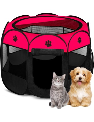 On Sale Advwin Portable Pet Playpen Dog Cat Play Tent Immediate Availability