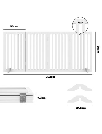 On Sale Advwin Wooden Pet Gate Dog Fence In Stock