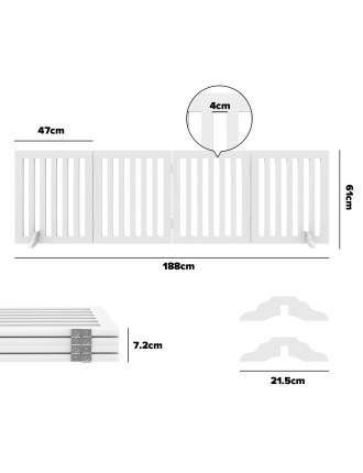 On Sale Advwin Wooden Pet Gate Dog Fence In Stock