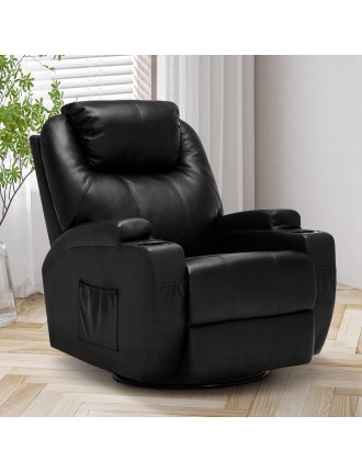 On Sale Advwin Recliner Massage Chair Sofa PU Leather Available for Immediate Shipping