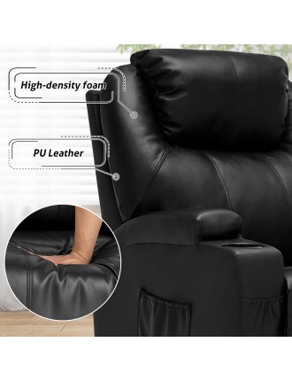 On Sale Advwin Recliner Massage Chair Sofa PU Leather Available for Immediate Shipping