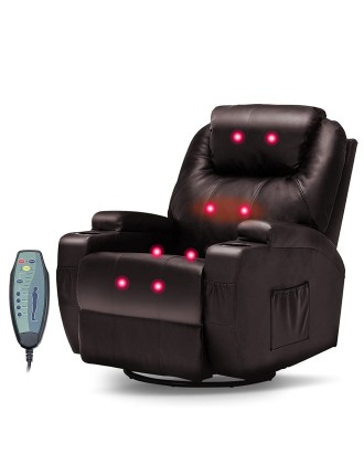 On Sale Advwin Recliner Massage Chair Sofa PU Leather Available for Immediate Shipping