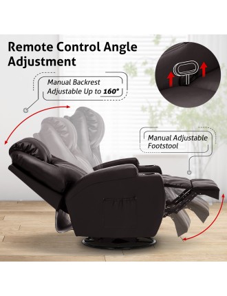 On Sale Advwin Recliner Massage Chair Sofa PU Leather Available for Immediate Shipping