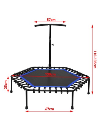 On Sale Advwin 50 inch Fitness Trampoline with Adjustable Handle Immediate Availability