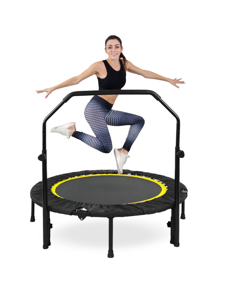 On Sale Advwin 48 inch Foldable Rrebounder Trampoline Yellow Just In