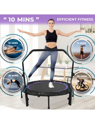 On Sale Advwin 48 inch Foldable Rebounder Trampoline Purple New Collection